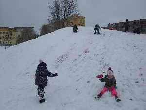2021.01.08 - Sníh, lopaty a hurá na kopec - Včelka (3)