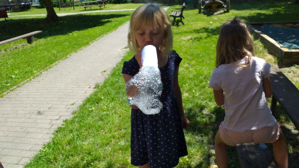 Rainbow bubble snake